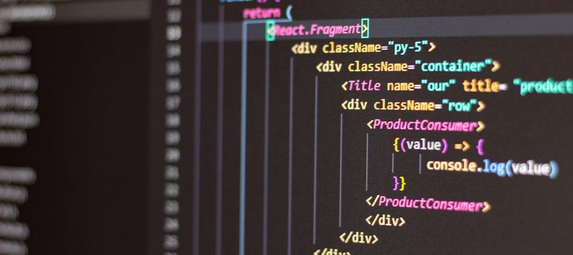 Encryption code close-up